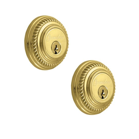 Grandeur Newport Double Cylinder Deadbolt Lifetime Brass (LB)