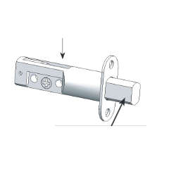 Grandeur Deadbolt Latch With 2 3/8 inch backset