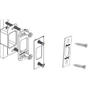 Grandeur Deadbolt Strike and Faceplate ONLY