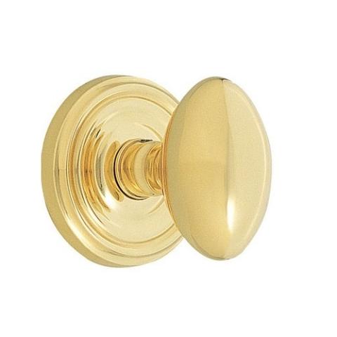 Emtek Egg Door knob with Regular rose Polished Brass (3)