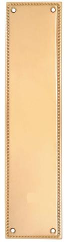 Emtek Brass Knoxville Push Plate Lifetime polished Brass 86081