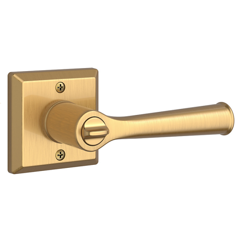 Baldwin Reserve Federal Lever shown in Lifetime Satin Brass (044)