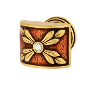 Emenee FAB1002-RG Faberge Parasol Cabinet Knob in Russian Gold (RG)