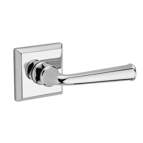 Baldwin Reserve Federal Lever shown with Square Rose (TAR) Polished Chrome (260)