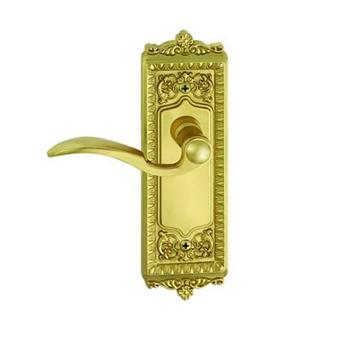 Granduer Windsor Backplate with Bellagio Lever Polished Brass