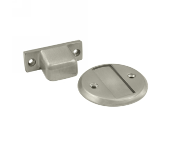 Deltana MDHF25 Flush Magnetic Door Stop & Holder in Satin nickel (US15)