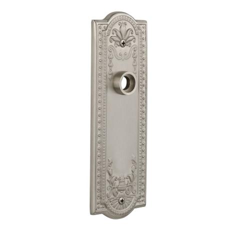 Nostalgic Warehouse Meadows Plate Without Keyhole Passage Satin Nickel