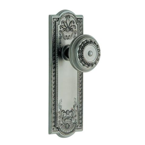 Nostalgic Warehouse Meadows Backplate with Meadows knob SN Satin Nickel