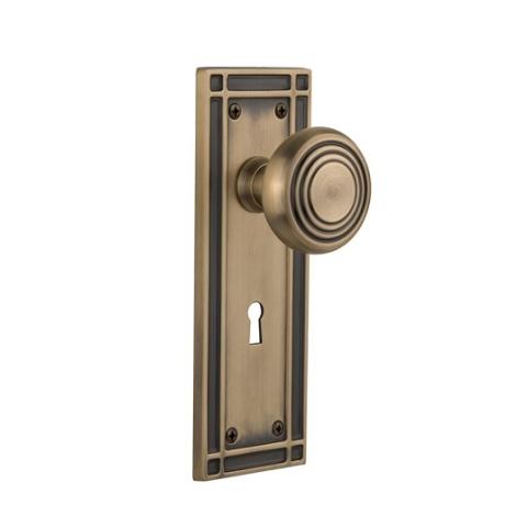 Nostalgic Warehouse Mission Backplate Privacy Mortise with Deco knob