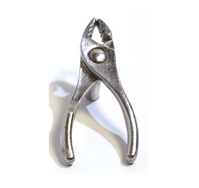 Emenee MK1077 Pliers Cabinet Knob in Antique Matte Silver (AMS)