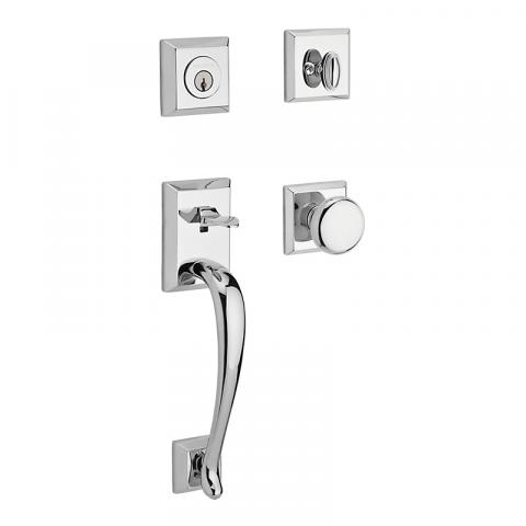 Baldwin Reserve Napa (NAP) Handleset shown in Polished Chrome