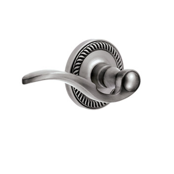 Grandeur Bellagio Lever with Newport Rose Antique Pewter (AP)