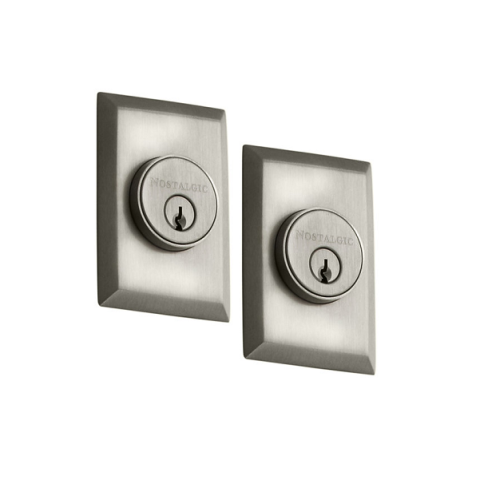 Nostalgic Warehouse New York Double Cylinder Deadbolt Satin Nickel (SN)