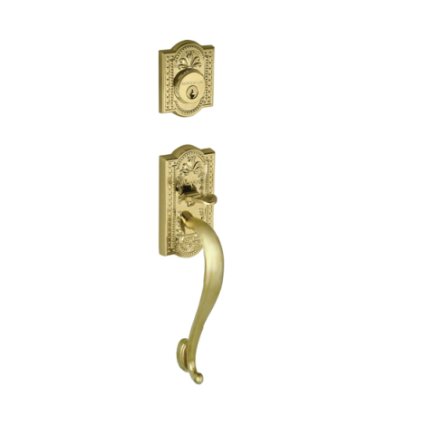 Nostalgic Warehouse Meadows Handleset w/ S Grip Lifetime Brass