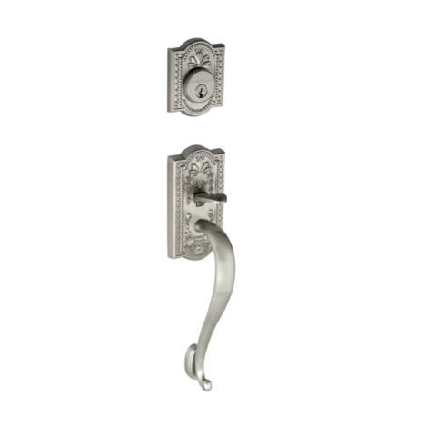 Nostalgic Warehouse Meadows Handleset w/ S Grip Satin Nickel (SN)