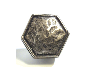 Emenee OR361 Small Hammered Ocatagon Cabinet Knob