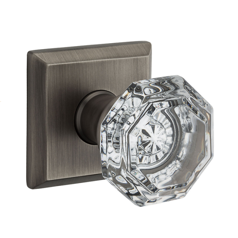 Baldwin Reserve Crystal Knob Set in Matte Antique Nickel (152)