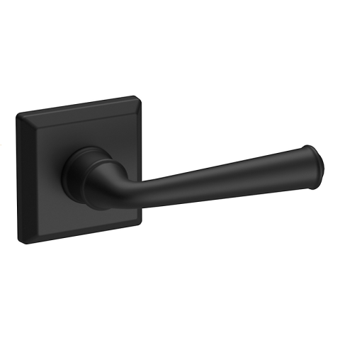 Baldwin Reserve Federal Lever shown in Satin Black (190)