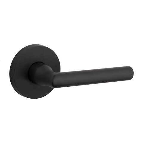 Baldwin Reserve Tube Lever shown in Satin Black (190)