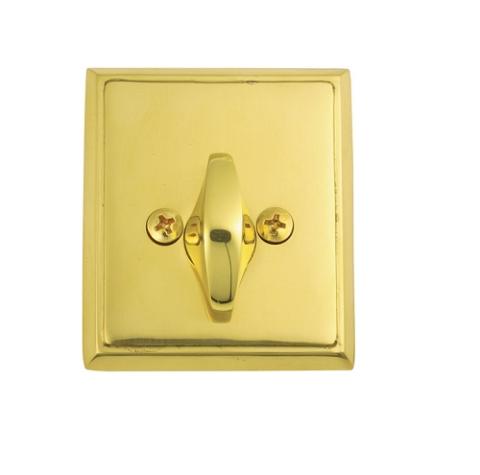 Emtek 8568 Rectangular Style Single Sided Deadbolt Polished Brass (US3)