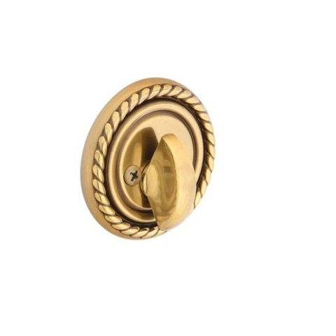 Emtek 8564 Rope Single Sided Deadbolt Polished Brass (US3)