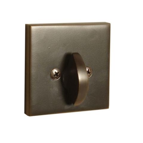 Emtek 8569 Square Style Single Sided Deadbolt Oil Rubbed Bronze (US10B)