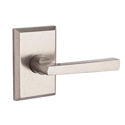 Baldwin Reserve Taper Lever shown with Square Rose (RSR) in White Bronze (492)