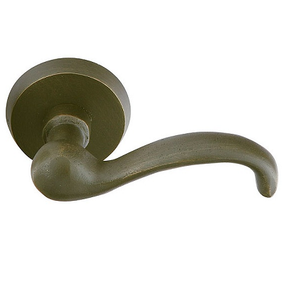 Emtek Teton Door lever with #2 Rose Medium Bronze Patina (MB)