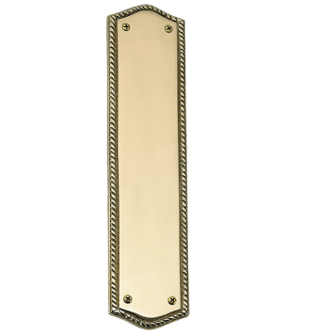 Brass Accents Trafalgar Push Plate (Oval Rope)