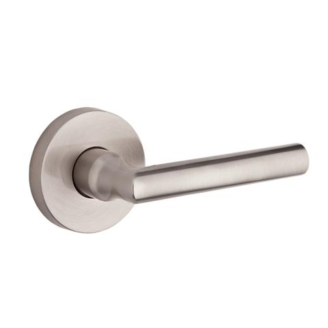 Baldwin Reserve Tube Lever shown with Round Rose (CRR) in Satin Nickel (150)