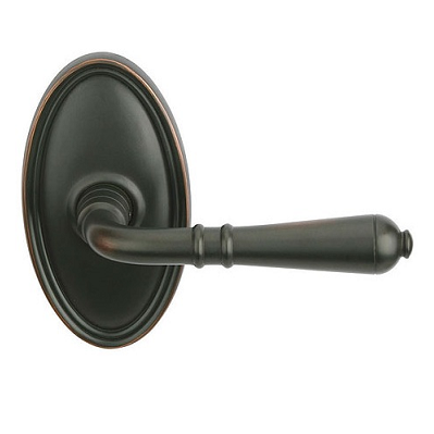 Emtek Turino Door lever with Oval rose Oil Rubbed Bronze (US10B)