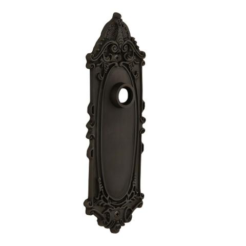 Nostalgic Warehouse Victorian Plate Without Keyhole Privacy Oil Rubbed Bronze