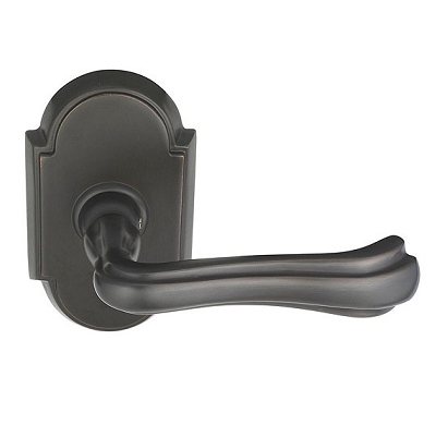 Emtek Wembley Door lever with #8 rose Oil Rubbed Bronze (US10B)