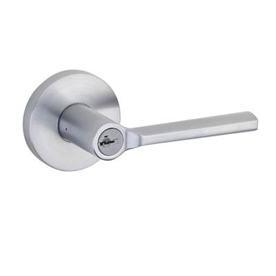 Kwikset Signature Series 740LSL-SMT Lisbon SmartKey Entry Lever Satin Chrome 