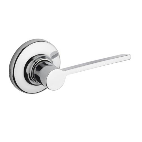 Kwikset 200LRL Ladera Passage Door Lever Set Polished Chrome 