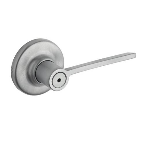 Kwikset 300LRL Ladera Privacy Door Lever Set Satin Chrome 