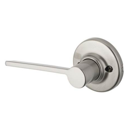 Kwikset 488LRL Ladera Dummy Door Lever Satin Nickel 