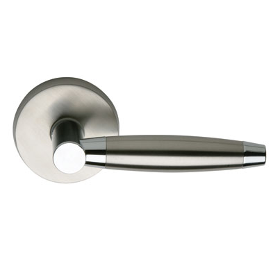 Omnia 15 Stainless Steel Door Lever Latchset Brushed Stainless Steel (US32D)