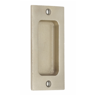 Emtek 220404 Sandcast Bronze 4" Flush Pull Tumbled White Broonze (TWB)