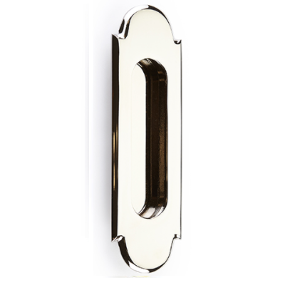 Emtek 2206 #8 Solid Brass Flush Pull Polished Nickel (US14)