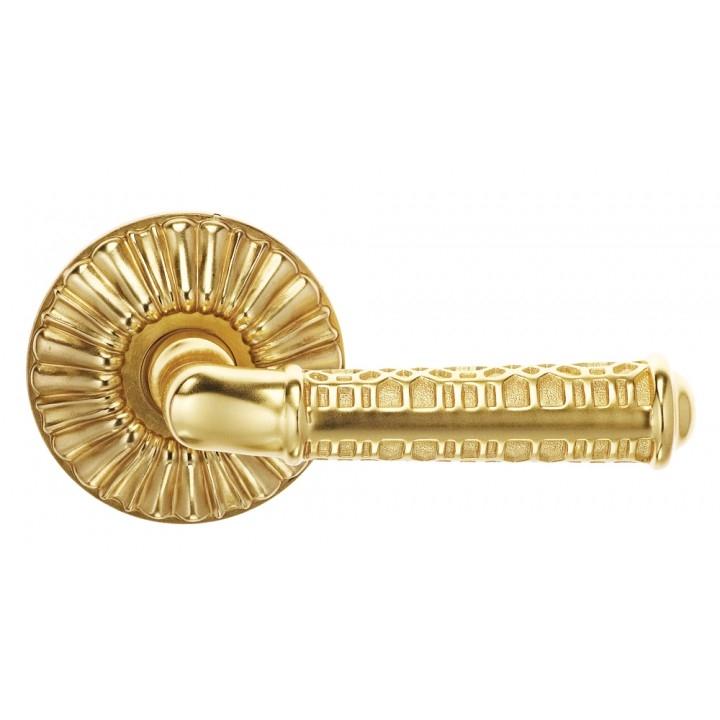 Omnia Classico Collection 305RE Lever Latchset Florentine Brass (D)