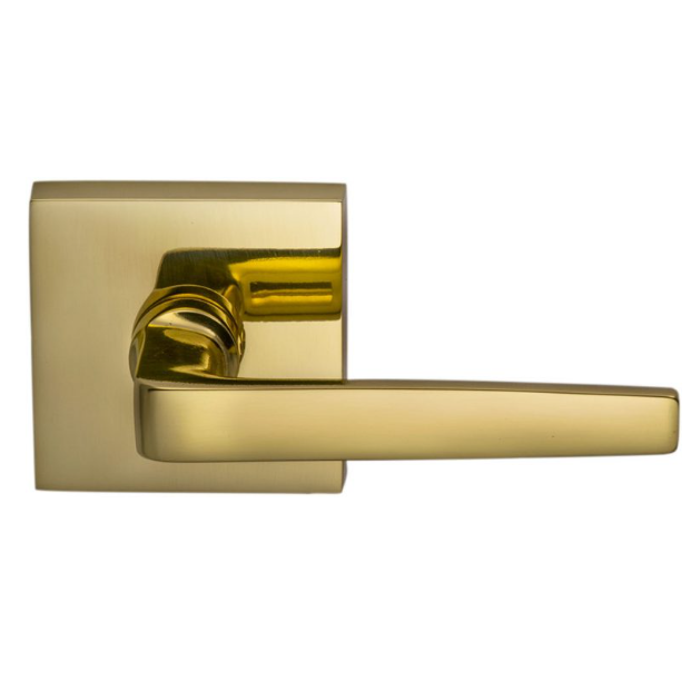 Omnia 36 Lever Latchset Polished Brass (US3)