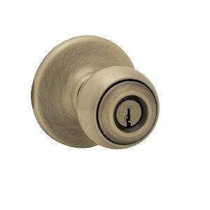 Kwikset 400P-SMT SmartKey Entry 5 Antique Brass