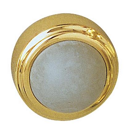 Baldwin 4252 Wall Flush Bumper shown in Polished Brass (030)