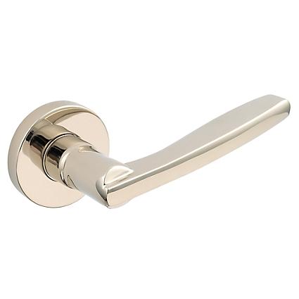 Baldwin Estate 5164 Lever Set shown in Lifetime Polished Nickel (055)