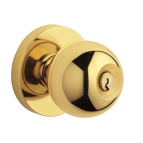 Baldwin 5215.ENTR Contemporary Keyed Entry 003 Lifetime Polished Brass