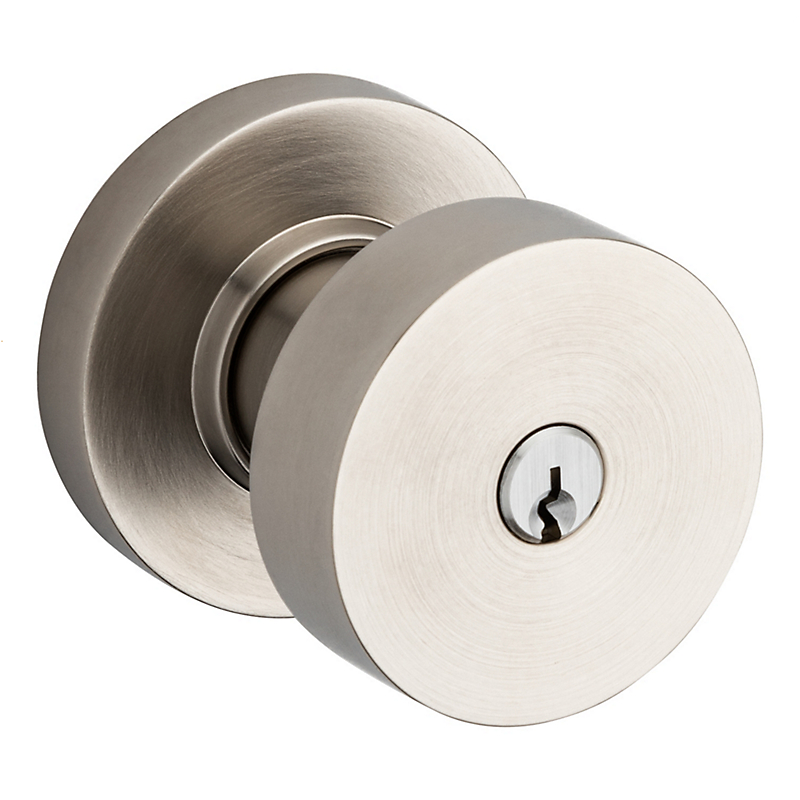 Baldwin Estate 5230 Contemporary Entry Knob w/Round Rose Satin Nickel (150)