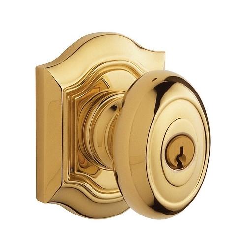 Baldwin 5237.ENTR Bethpage Keyed Entry 003 Lifetime Polished Brass