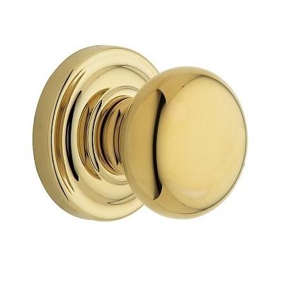 Baldwin Estate Pre-Configured 5015 Classic Door Knob Set 030 Polished Brass