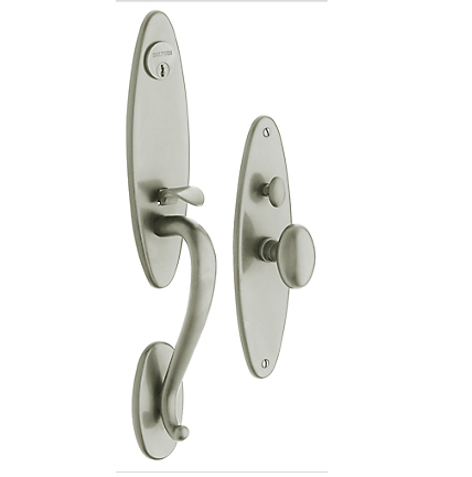 Baldwin Estate 6573 Springfield Mortise Handleset in Satin Nickel (150)